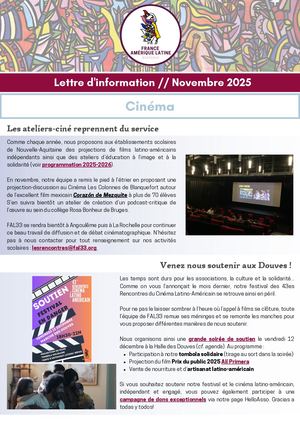 Lettre D'information Novembre 2025