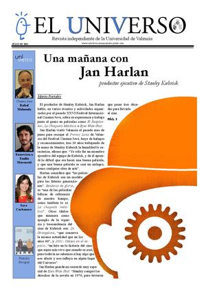 Nº 3 2011 07 01 Revista El Universo Una Mañana Con Jan Harlan Uv