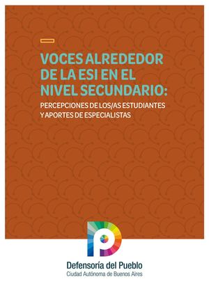 Voces alrededor de la ESI en el nivel secundario