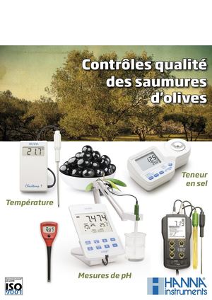 Contrôle qualité des saumures d'olives