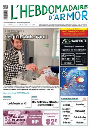 L'Hebdomadaire d'Armor n°3724 du samedi 29 Novembre 2025