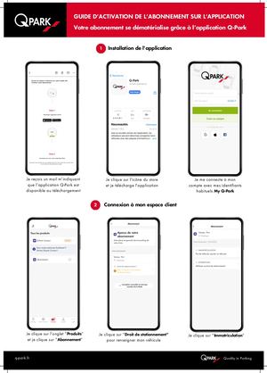 Guide d'activation de votre abonnement Q-Park