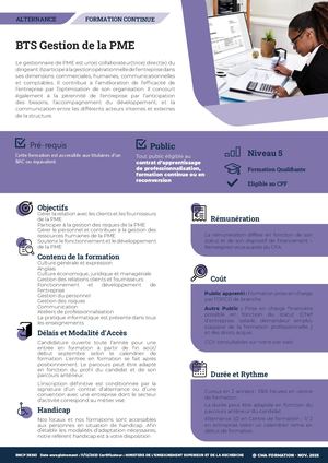 BTS Gestion PME