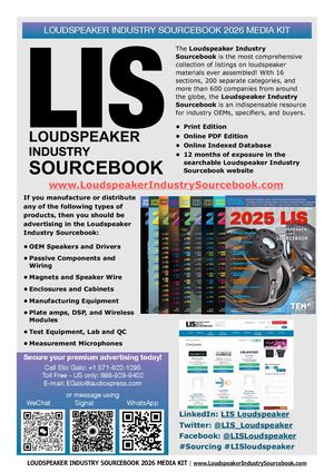 Loudspeaker Industry Sourcebook 2025 Media Kit