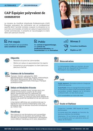 CAP EPC- Equipier Polyvalent du Commerce