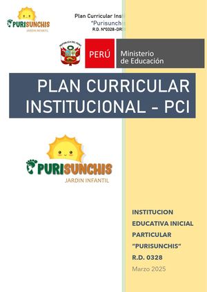 Plan Curricular 2025