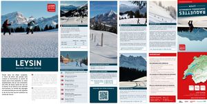 Plan raquettes et ski de fond Leysin