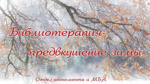 Библиотерапия. Ноябрь