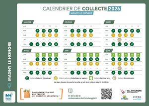 Calendrier Collecte 2026 | Magny le Hongre