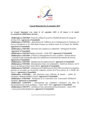 Procès-verbal du 22.09.25