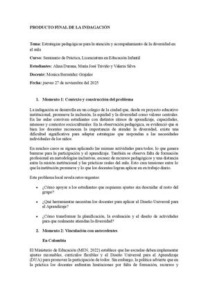 Estrategias pedagógicas para la atención a la diversidad