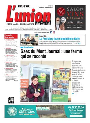 L'union Du Cantal N° 3848