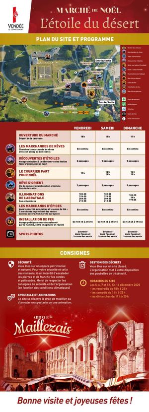 Programme - Foire de Noël à l'abbaye de Maillezais