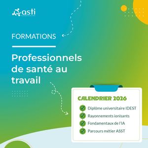 Calendrier Formations professionnels de santé au travail 2026