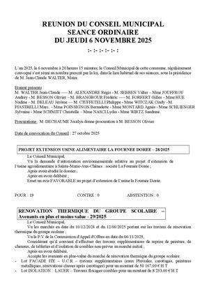 Cr Cm 6 Novembre 2025