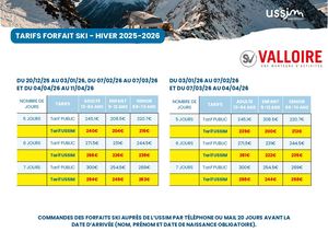 Valloire Forfait Ski 2025 2026