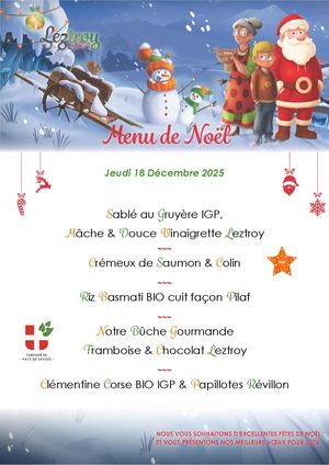 Menu de Noël du 18/12/2025