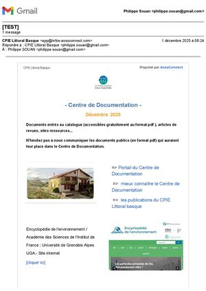 Lettre d'Information - mois de  Décembre