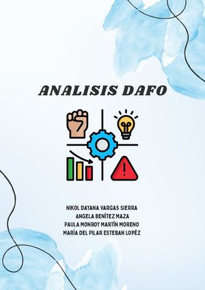 ANÁLISIS DAFO