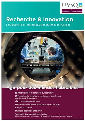 Plaquette Recherche de l'UVSQ