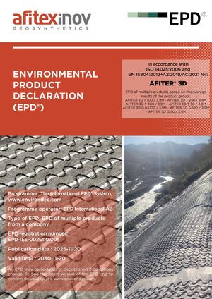 Environmental Product Declaration - AFITER 3D
