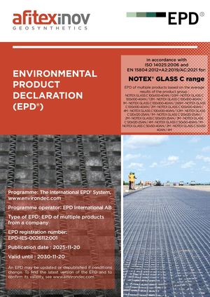 Environmental Product Declaration - NOTEX GLASS C