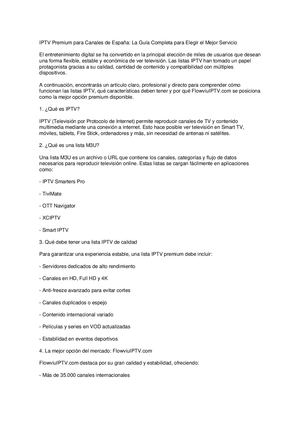 La Mejor Lista IPTV M3U para España – Fútbol, Cine y Canales Premium Sin Cortes