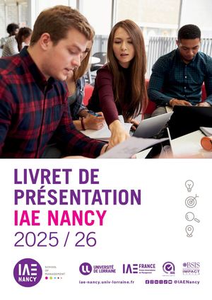 Livret de présentation IAE NANCY 2025-26