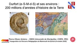 Conférence "Durfort Et Ses Environs 200 Millions D’années D’histoire De La Terre" par Pierre-Olivier Antoine