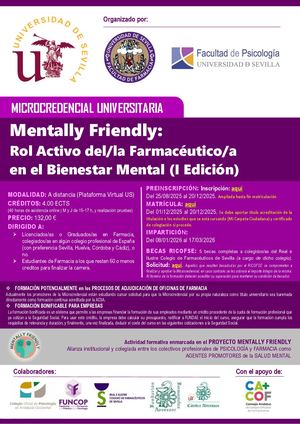 Microcredencial Mentally Friendly Rol Activo Della Farmacéuticoa En El Bienestar Mental I Edición V5