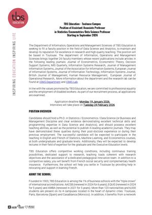 Position IOMS MI TBS Education Toulouse 2026