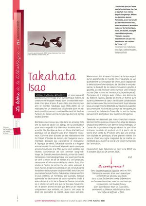 La lettre de la bibliothèque n°73