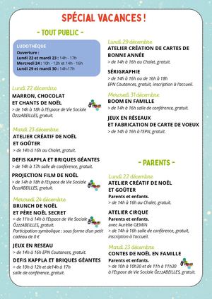Spécial Vacances De Noël