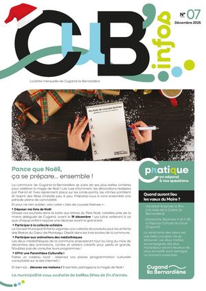 Lettre municipale Cub'Info #7 Cugand-la-Bernardière - dec 2025