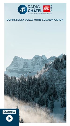 Plaquette Radio Châtel RTL2 2023 version mobile