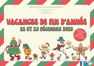 Tract vacances de fin d'annee 2025