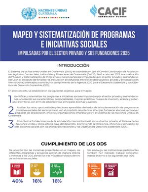 MAPEO Y SISTEMATIZACIÓN DE PROGRAMAS E INICIATIVAS SOCIALES VERSIÓN EXTENDIDA
