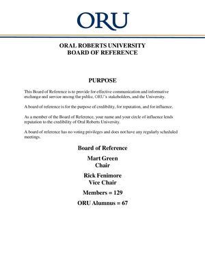 2025 Board Of Reference