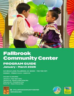 Jan. - March 2026: Fallbrook Community Center Program Guide