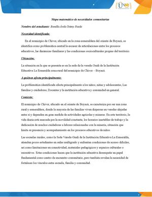 Mapa Matemático De Necesidades Comunitarias Copia