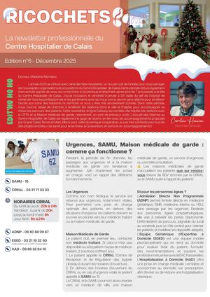 Newsletter Ricochets N°6 Décembre 2025