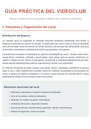 Guía Práctica Cómo Funcionaba Un Videoclub
