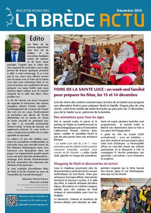 Bulletin municipal de La Brède - Décembre 2025