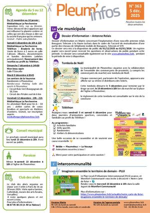 Pleum'infos du 05 décembre 2025