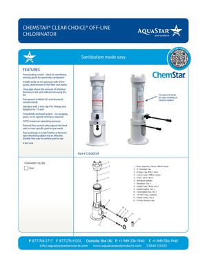 CH200CLR - Chem Star Off Line Clear Chlorinator