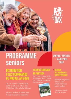 Programme animations Seniors Janv-mars 2026