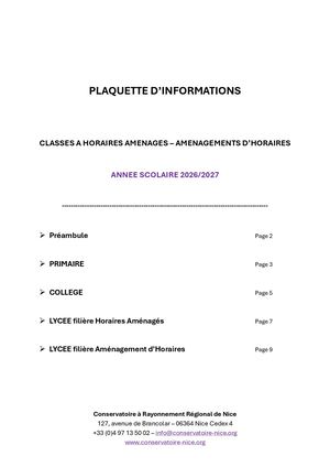 Plaquette D'informations Ha Ah 2026 2027