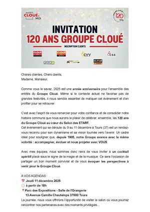 CEQ - Invitation 120 ans Groupe Cloué