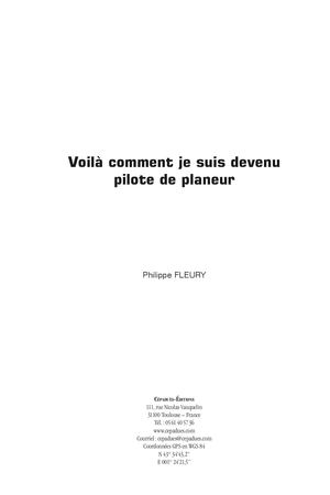 Extrait 2245 Voilà comment je suis devenu pilote de planeur