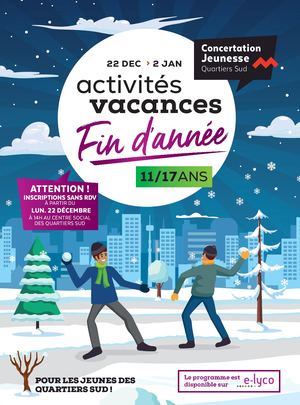 Programme Vacances Hiver 2025 Concertation Jeunesse